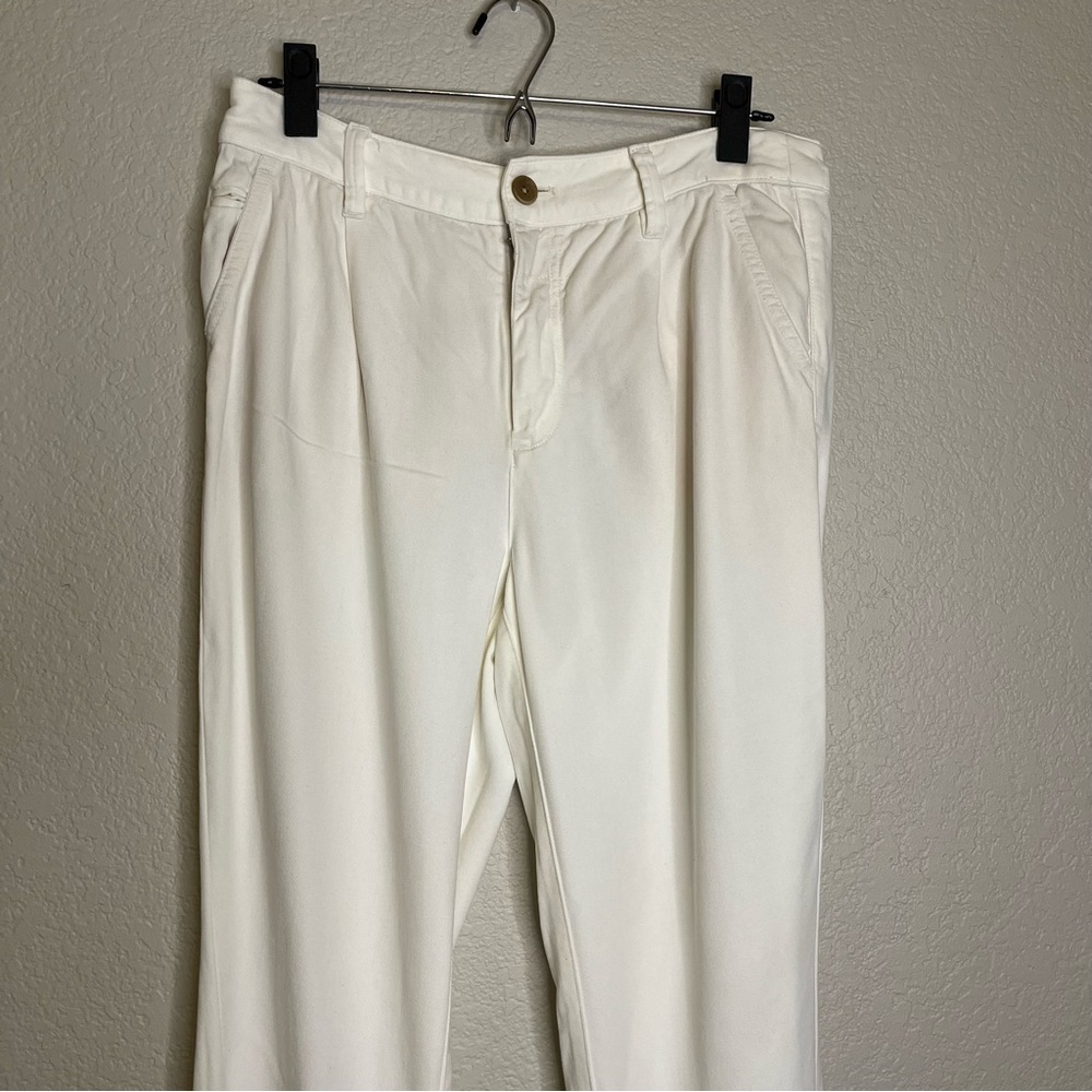 Anthropologie Off White/Ivory Colored Women's Pants Size 29 - Picture 2 of 16